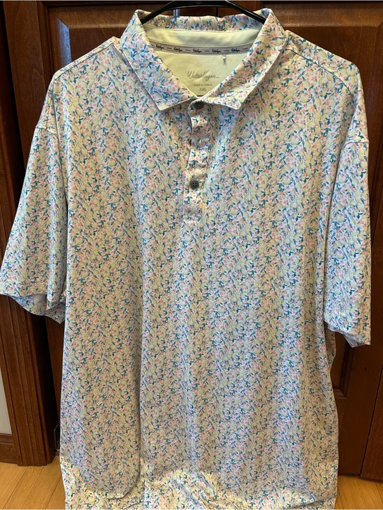 Walter Hagen Other - Walter Hagen Pastel Floral Polo - Light Blue, Pink & Green